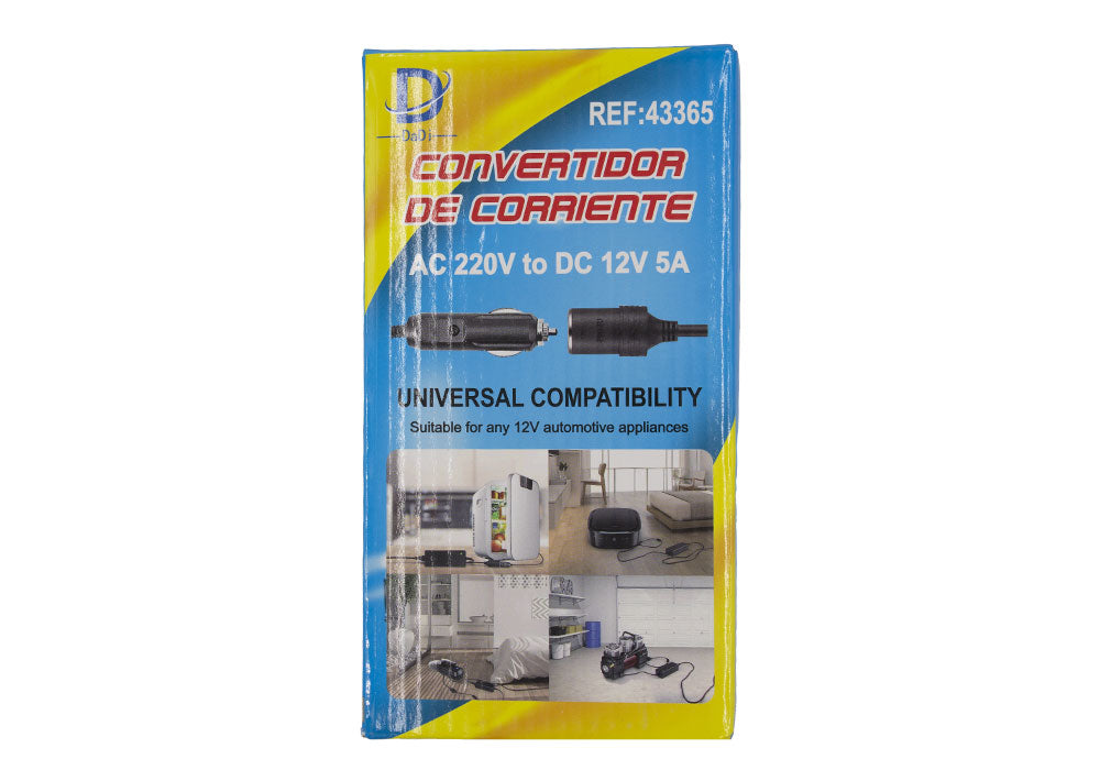 Convertidor de corriente universal de AC 220V a DC 12V 5A