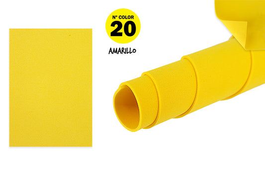 Goma Eva 40X60Cm 5Mm N20 Amarillo 10U