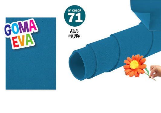 Goma Eva 40X60Cm 2Mm N71 Azul 10U