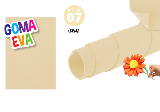 Goma Eva 40X60Cm 2Mm N07 Crema 10U