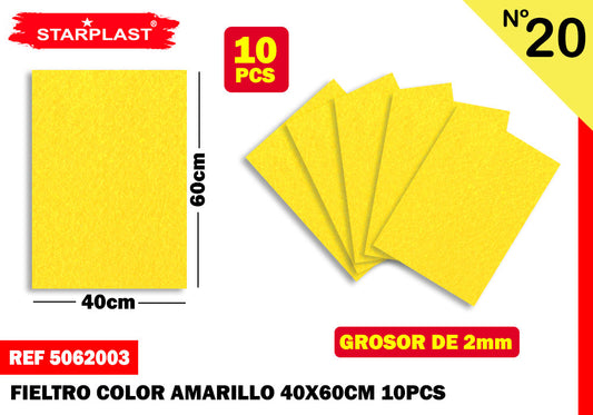 Eu-Feltro 40X60Cm N20 Amarelo