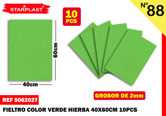 Eu-Feltro 40X60Cm N88 Grama Verde