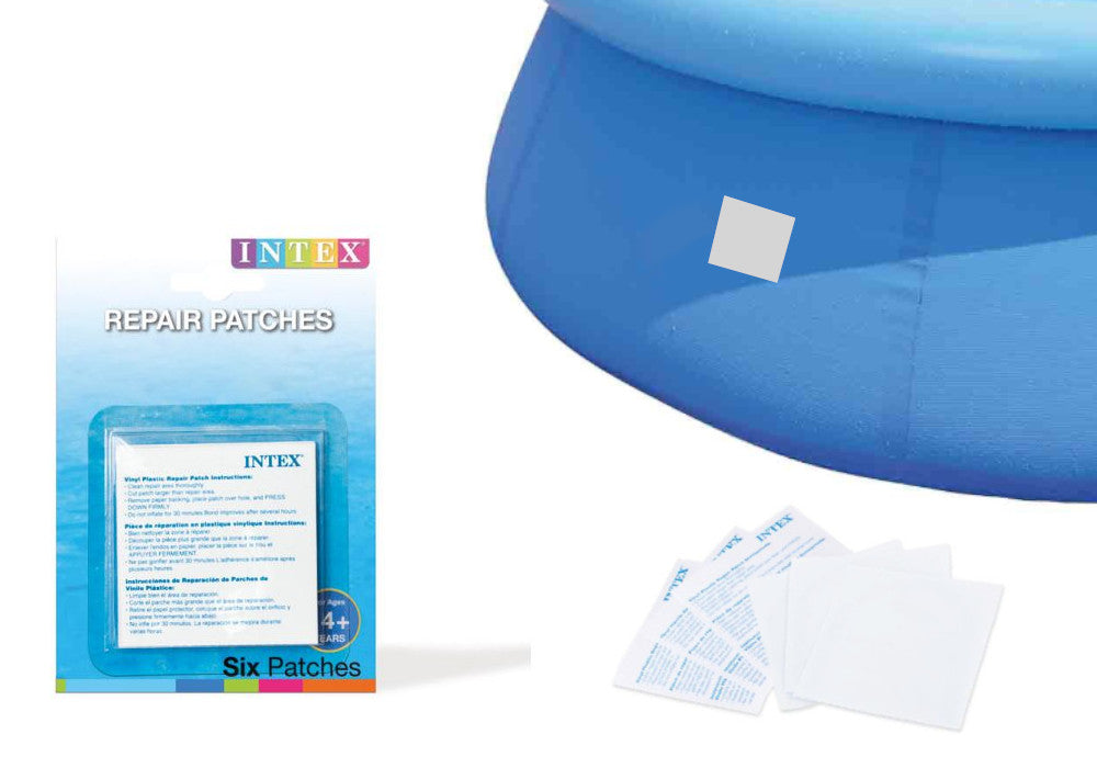 Kit de reparação de furos, 6 folhas adesivas, ótima fixação, adesivo para piscina. Intex