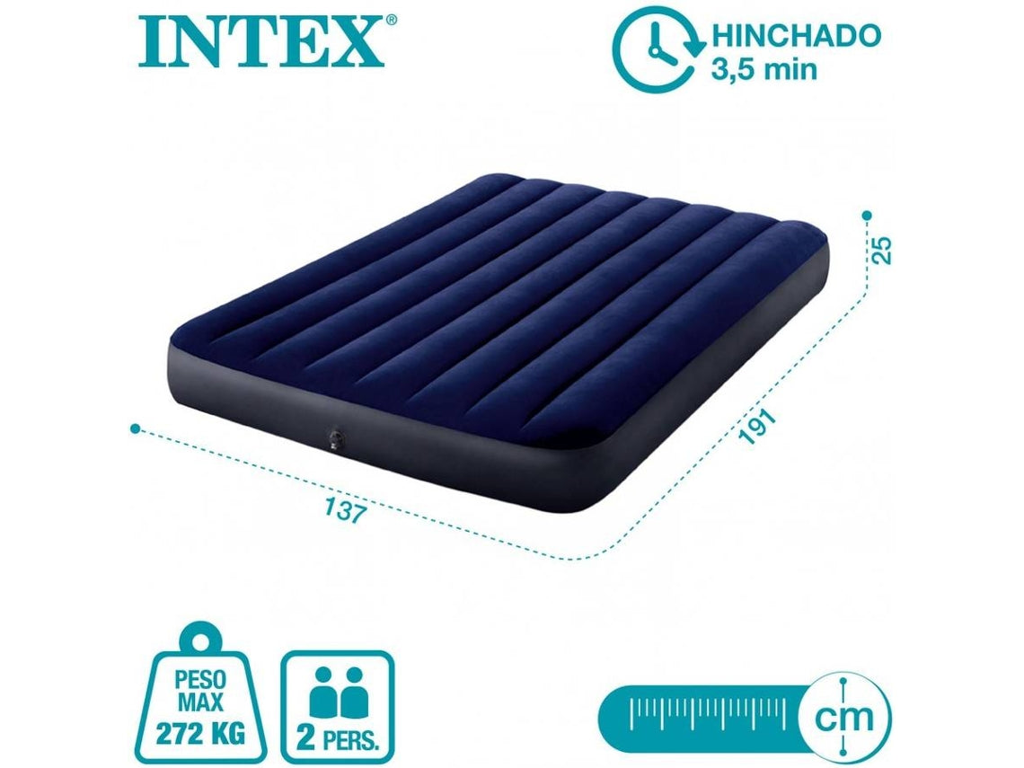 Colchón Hinchable Intex Dura-Beam Classic Downy (191 x 137 x 25 cm)