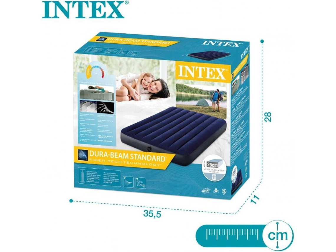 Colchão Insuflável Intex Dura-Beam Classic Downy (191 x 137 x 25 cm)