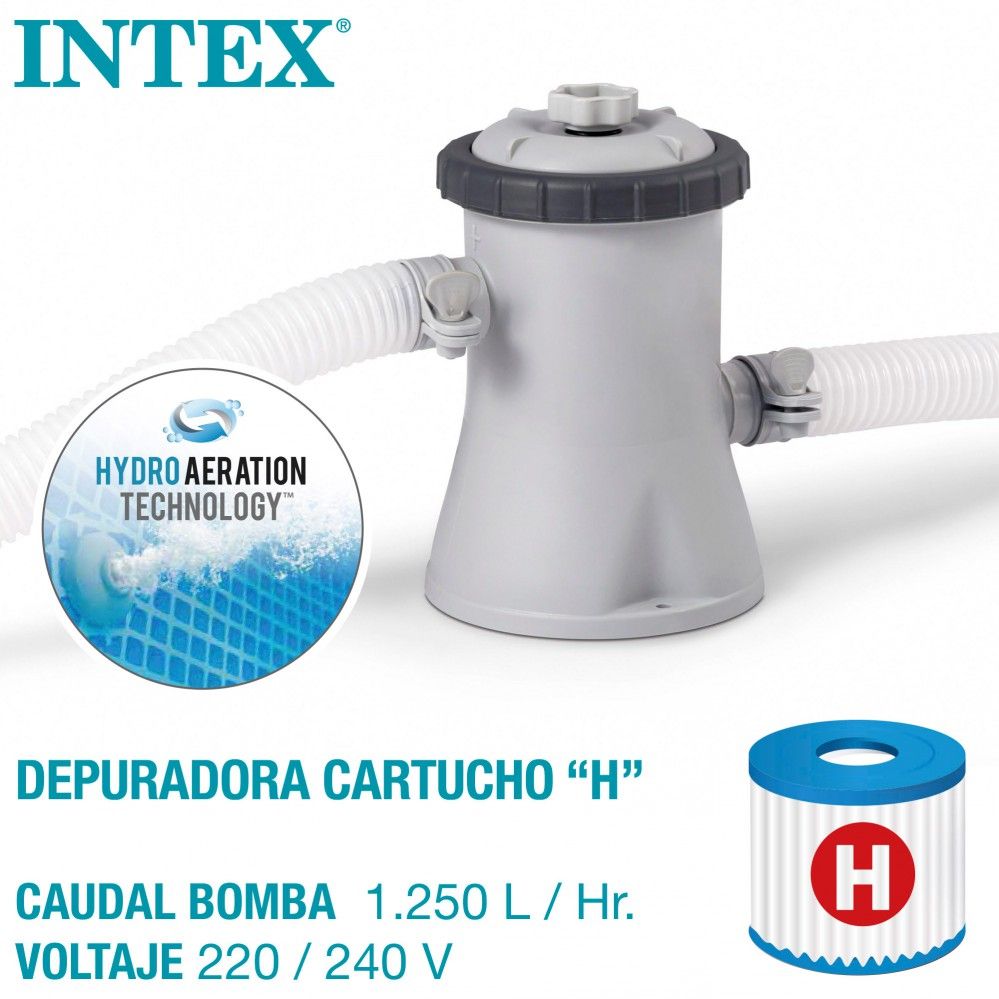 Piscina Hinchable Easy Set Intex Con Depuradora 240x61cm 1942L