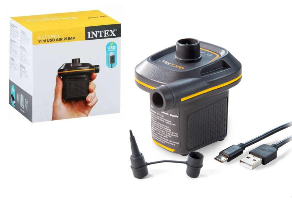 Inflador elétrico Quickfill com bomba de ar com carregador USB (intex - 66635)