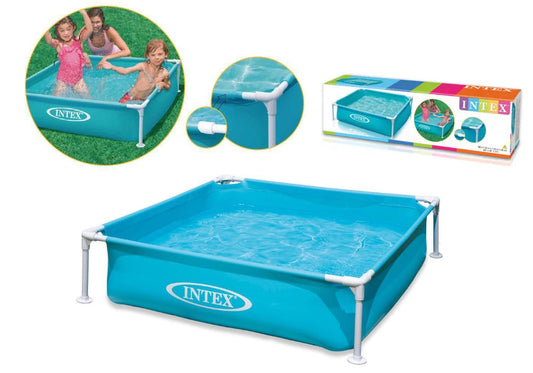 Piscina infantil Mini Frame 122x122x30cm azul Intex