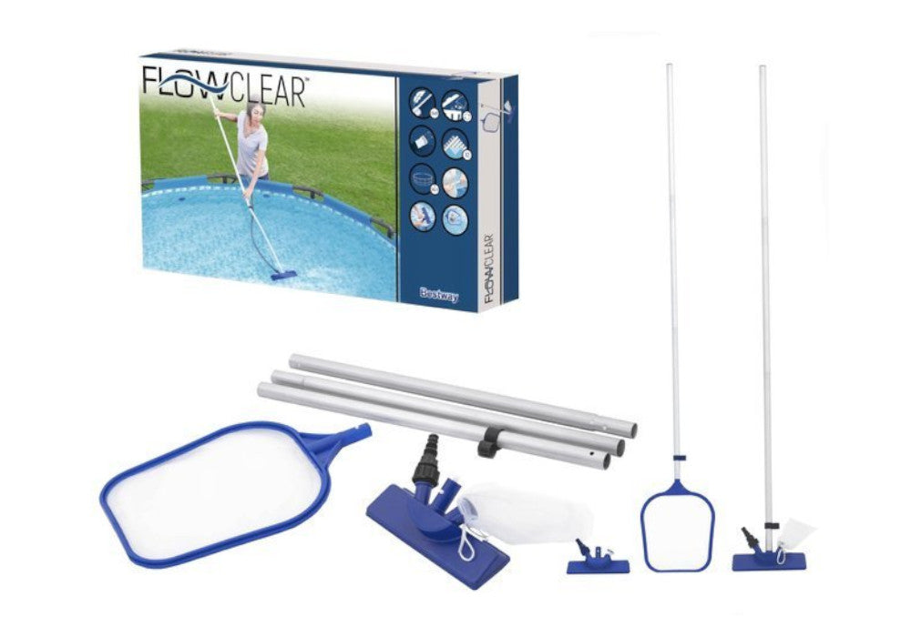 Kit de manutenção para limpador de piscina com alça extensível