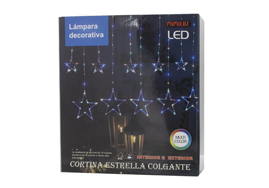 Luzes de cortina LED STAR Shape Multicolor Light