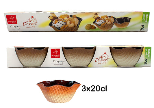 Set 3 tazas pequeñas de helado 20cl