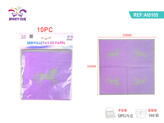 Servilleta Unicornio 10Pcs