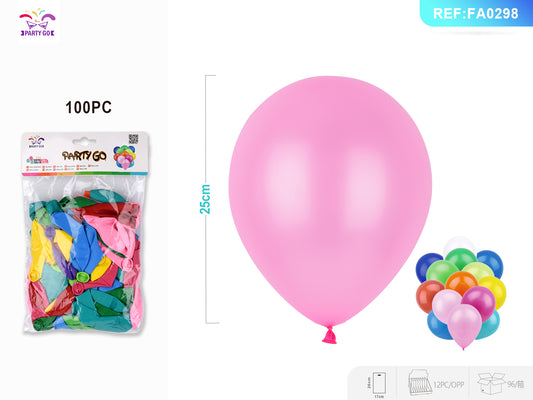 Balões Sortidos 100Pcs