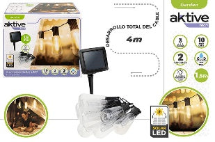 Guirlanda Solar 2M C/10 Lâmpadas Led-Aktive Garden