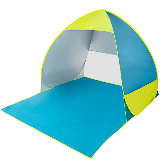 Tenda de Praia 160X140X110-Poliéster Uv50-Azul/Verde