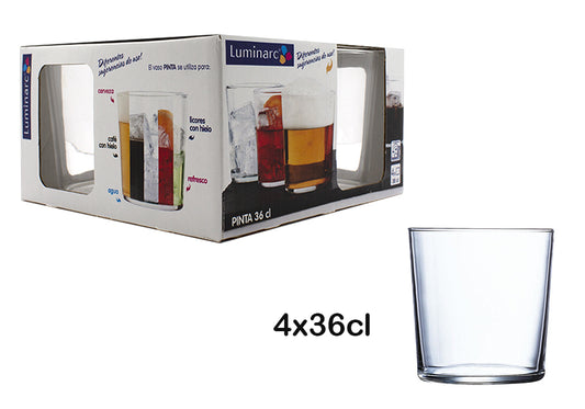 Vasos 36 cl. Pinta Luminarc