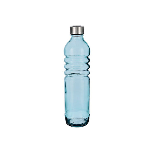 Botella Transparente Relieve Hábitat Quid Botella 125 cl. Azul