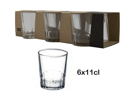 Set 6 vasos cristal 11cl