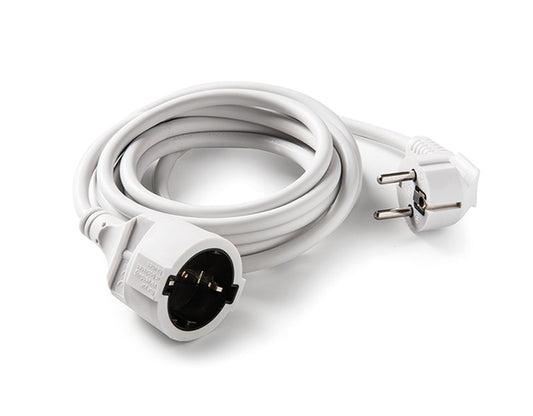 Prolongadores electectricos 10A 2x1 2 m. Blanco