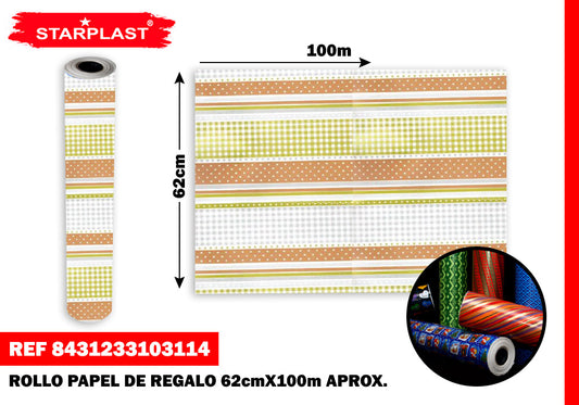 Eu-6856 Rollo Papel Todo Ano 62X100Cm