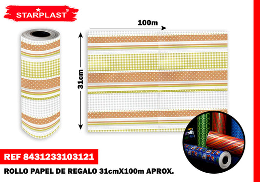 Eu-6856 Rollo Papel Todo Ano 31X100Cm