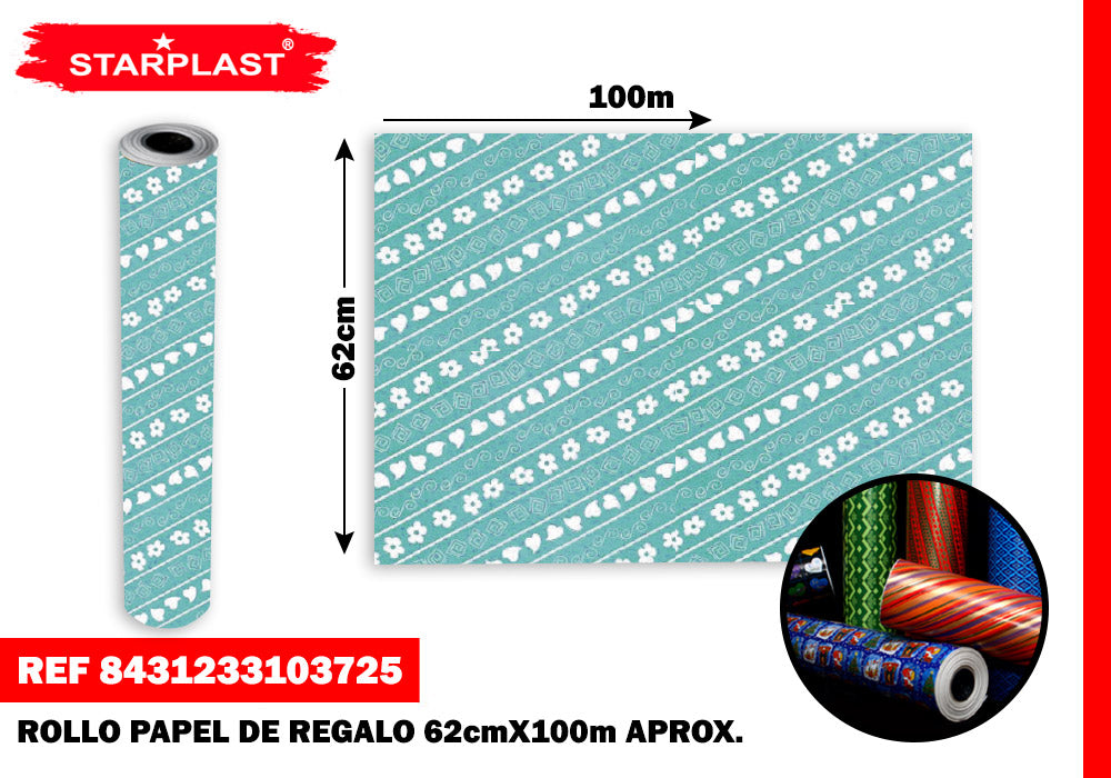 Eu-6873 Rollo Papel Todo Ano 62X100Cm