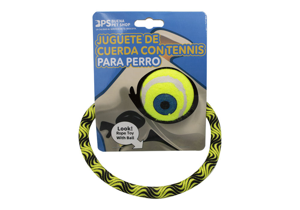 Bps-10526 Juguete Cuerda Con Tenis Para Perro Φ16Cm