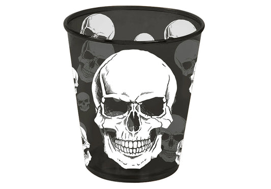 Vaso Calavera 9X10 Cms., Plastico