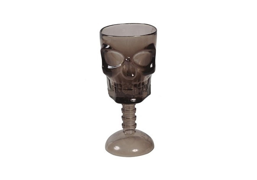 Copa Calavera Negra Transp.18 Cms.