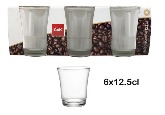 Set 6 vasos cristal 12.5cl