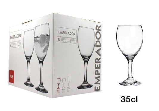 Set 6 copas 35cl cristal Emperador