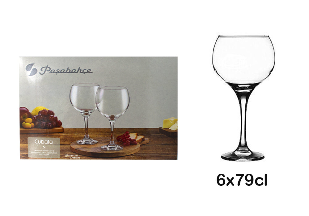 Set 6 copas de vino cristal 79cl