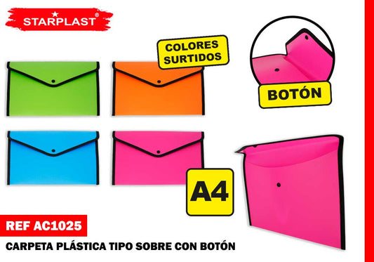 Carpeta Sobre C/Boton A4