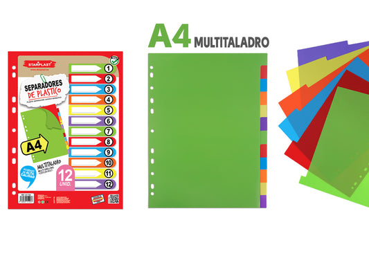 Separadores Multitaladro De Colores 12U