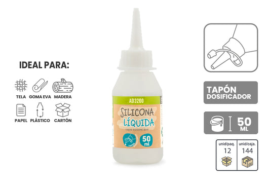 Silicona Líquida Transparente 50Ml