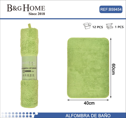 Alfombra de baño 40x60cm Verde Lima