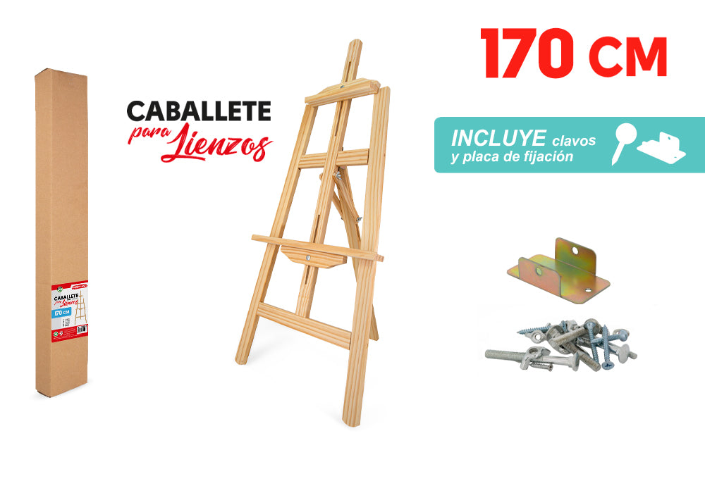 Caballete De Madera Para Lienzo 170Cm