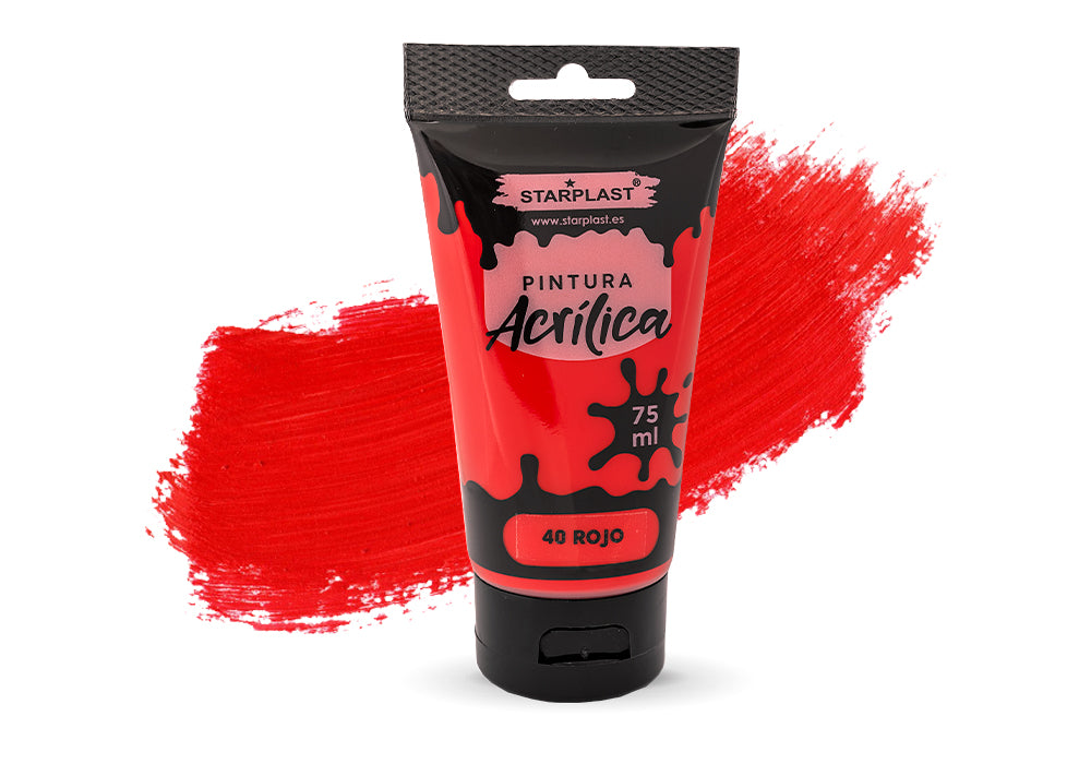 Pintura Acrílica 75 Ml Rojo