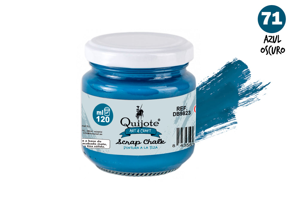 Pintura A La Tiza 120Ml N71 Azul Oscuro