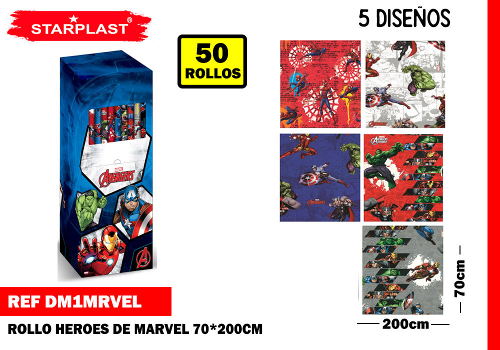 Eu-Rollos Heróis Marvel 70X200Cm