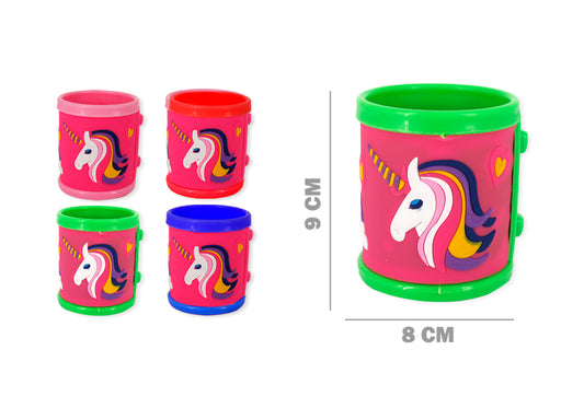 Portalápiz Plástico Diseño Unicornio