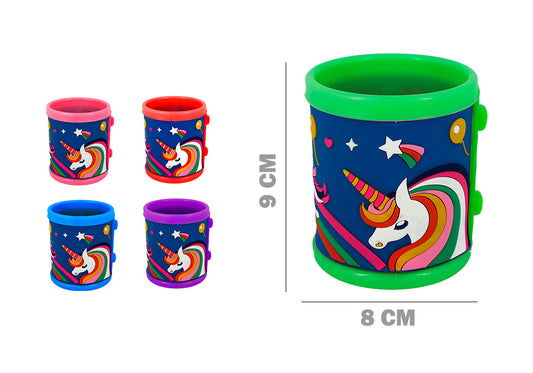 Portalápiz Plástico Diseño Unicornio