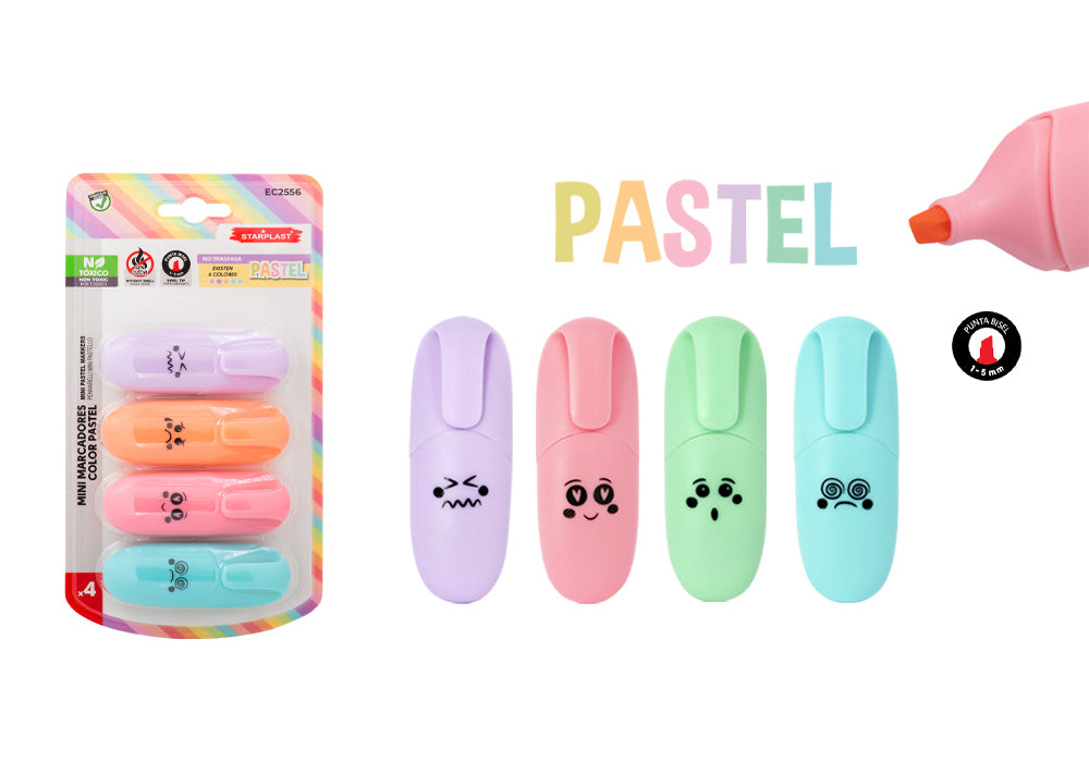 Mini marcadores de cor pastel 4U