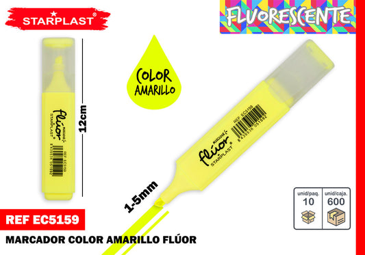 Marcador Amarelo Fluo