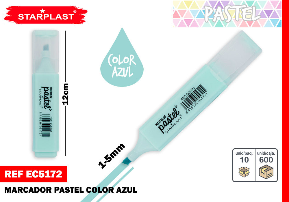 Marcador Pastel Azul