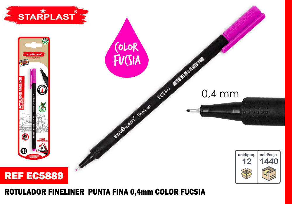 Rotulador Fineliner 0.4Mm Fucsia