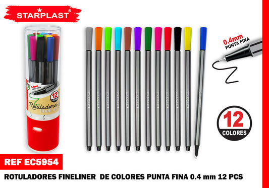 Rotulador Fineliner De Colores 0.4Mm 12U