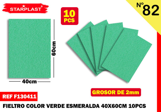 Fieltro 40X60Cm N82 Verde Esmeralda