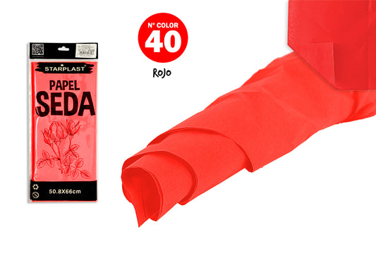 Lenço de Papel 508X660Mm 10U Vermelho