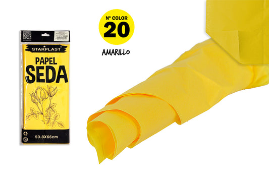 Lenço de Papel 508X660Mm 10U Amarelo